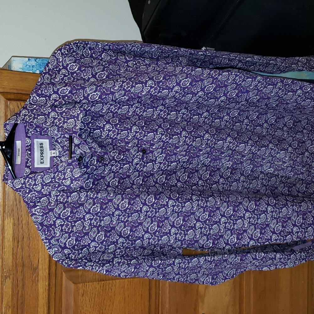 Express Men's Fitted Dress Shirt